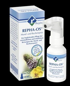 Neu ab 1. Juni & nur in der Apotheke erhältlich: Pflanzliches Spray zur pflegenden Mundhygiene jetzt auch als 30 ml-Flasche mit verlängertem Sprühkopf