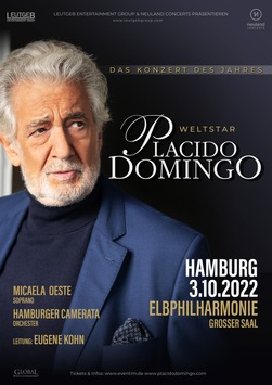 Plácido Domingo: 3. Oktober 2022, 20:00 Uhr, Elbphilharmonie Großer Saal