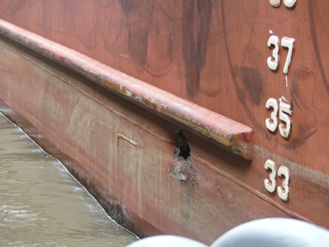 WSPI-OLD: Leichter Seeschiffsunfall am Containerterminal Wilhelmshaven