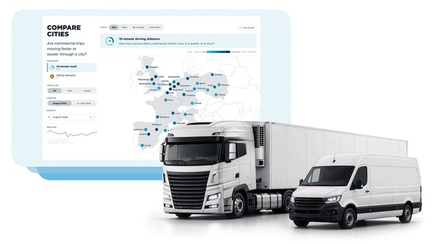 Webfleet Commercial Trip Monitor zeigt, wie sich die Verkehrsbedingungen für Fuhrparks in Europas Städten entwickeln