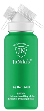 Die Abwrackprämie kommt / SAVE THE WORLD FROM PET BOTTLES / Am 29.12.18 ist "JuNiki's 1. Internationaler Tag der nachhaltigen Trinkflasche" / Der gute Vorsatz für 2019 - unterstützt durch JuNiki's