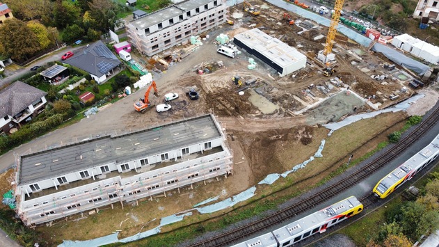 Größte Baustelle in Butzbach schreitet voran