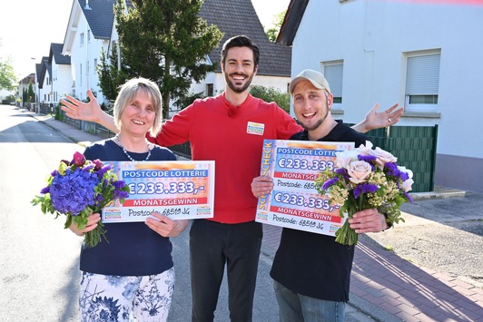 Postcode Lotterie verteilt 1,4 Millionen Euro in Viernheim: 409 Glückspilze feiern Riesen-Gewinn