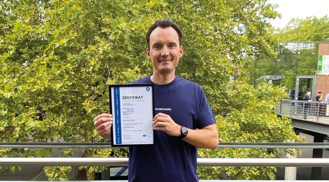 Qualitätsmanagement bestätigt / BusinessBike ist nach ISO 9001 zertifiziert