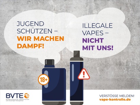 World Vape Day 2025: Rauchfreie Alternativen anbieten statt verbieten / BVTE startet Meldeportal vape-kontrolle.de zur Stärkung von Jugend- und Verbraucherschutz