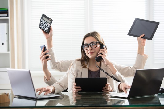 Multitasking erzeugt Stress