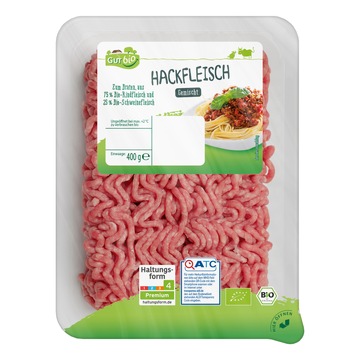 Die Danish Crown Fleisch GmbH ruft „Gut Bio Hackfleisch gemischt, 400g“ zurück / betroffen sind Aldi Nord und Aldi SÜD