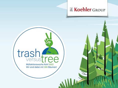 Umwelt-Aktionswoche „Trash vs. Tree“ in Kehl: Koehler-Gruppe sponsert 300 Bäume