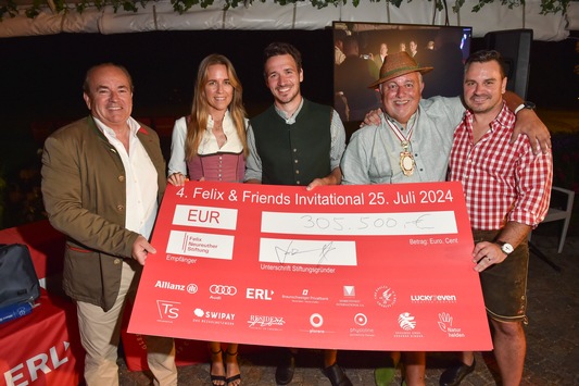 Golf-Charity-Event von Felix Neureuther erzielte 350.500 Euro für die Felix-Neureuther-Stiftung und sein neues Umweltschutz-Projekt Naturhelden im Rahmen des Bündnisses Gesunde Erde. Gesunde Kinder.