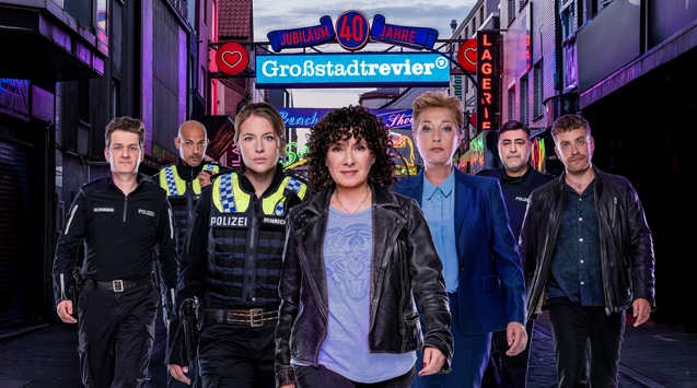 40 Jahre "Großstadtrevier": Doppeleinsatz der ARD-Erfolgsserie zum Jubiläum - mit neuen Folgen und Spielfilm / Ab Montag, 5. Oktober, um 18:50 Uhr im Ersten