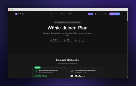 Simplyright: Überblick zu Kosten und Leistungen digitaler Rechtslösungen