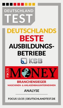 KSB ist wieder bestes Ausbildungsunternehmen