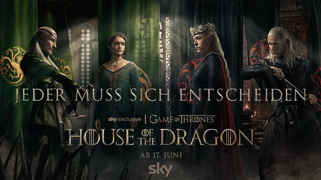 „House Of The Dragon“, Staffel zwei, parallel zur US-Ausstrahlung bei Sky und WOW