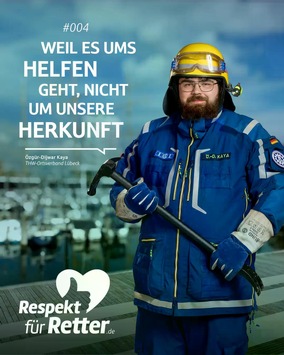 THW HH MV SH: THW Lübeck beteiligt sich an Kampagne „Respekt für Retter“/ Vier Einsatzkräfte aus dem Ortsverband geben dem Bevölkerungsschutz ein Gesicht