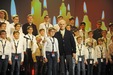 Zu Gast bei der 24. José Carreras Gala: Die Regensburger Domspatzen mit Startenor José Carreras bei der Generalprobe für ...