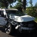 POL-DN: Von der Fahrbahn abgekommen - Fahrerin schwer verletzt Bild von der Unfallstelle