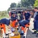 THW-HH MV SH: Nach Brand in Lensahn: Kliniken und Infrastruktur mit THW-Strom versorgt In Grömitz verpflegte das DRK.
