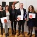 de g.à d.: Barbara Forster (Prüfungsleiterin) Sophie-Anne Correvon (4.9), Judith Lauber (Präsidentin/Présidente pr ...